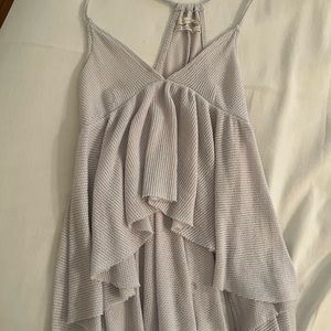 White/gray ribbed urban outfitters tank